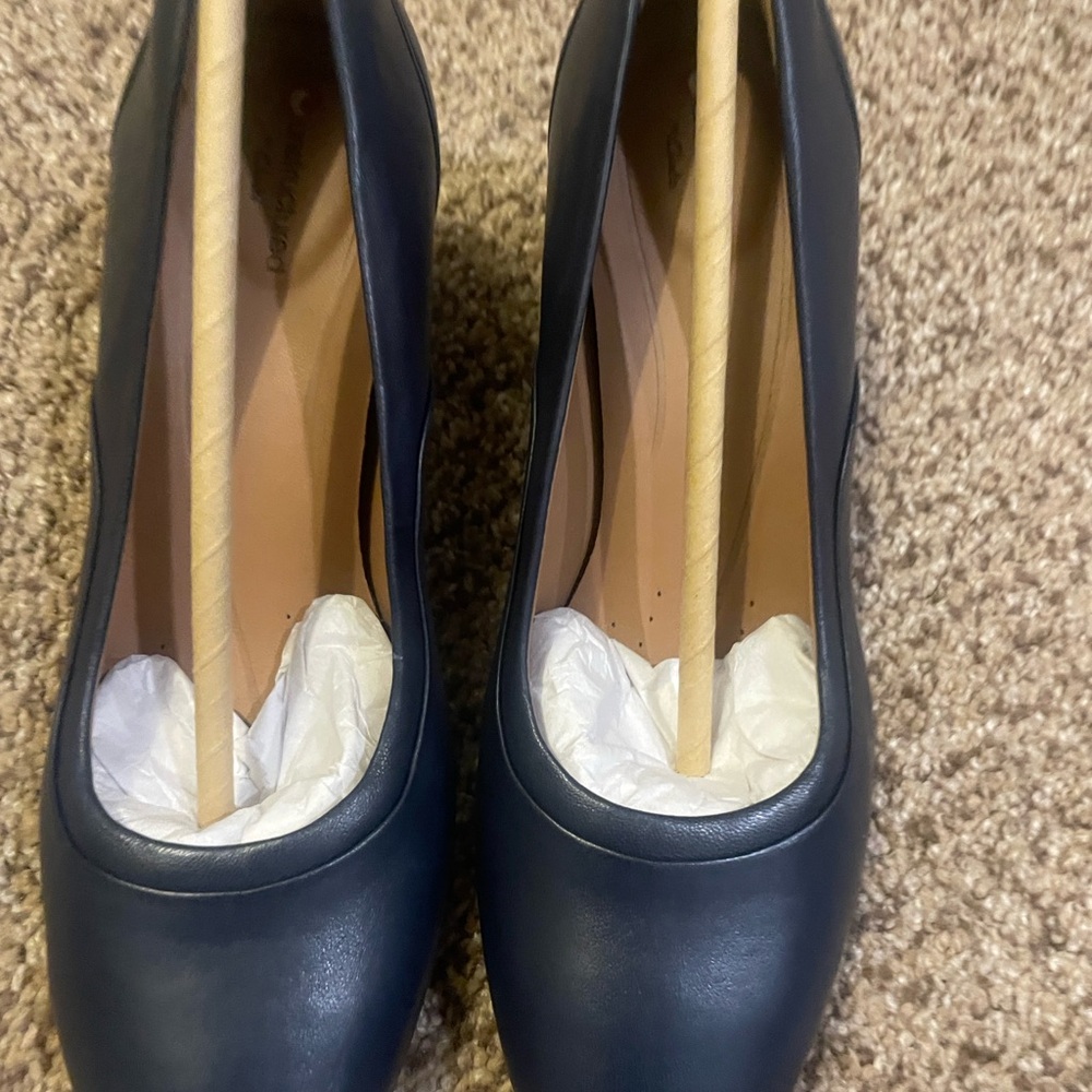 Clarks Navy Blue Women's Heels